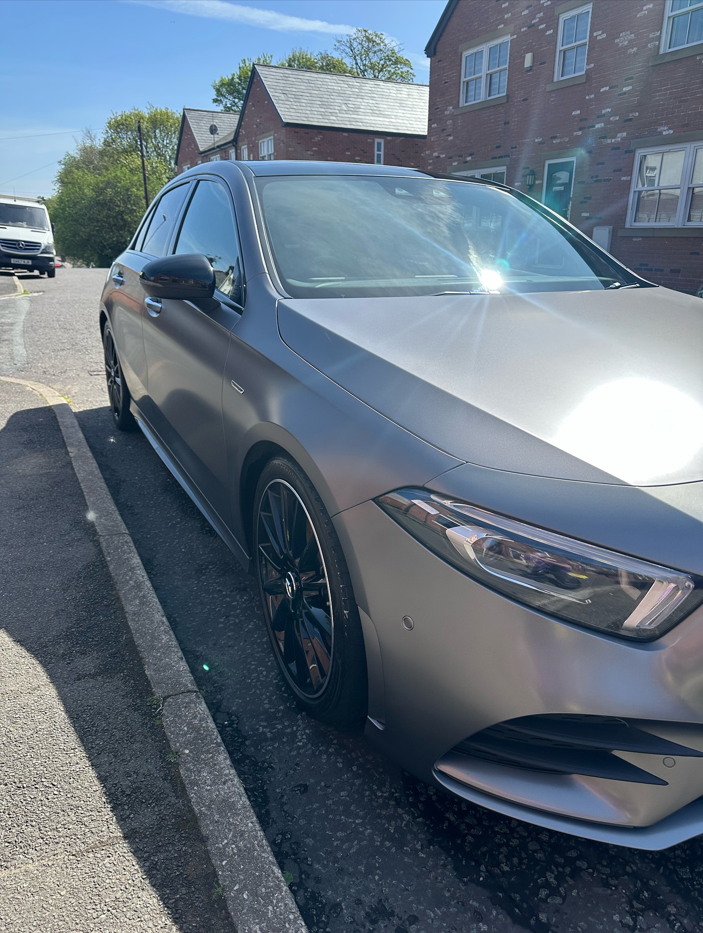 Freshly detailed Mercedes